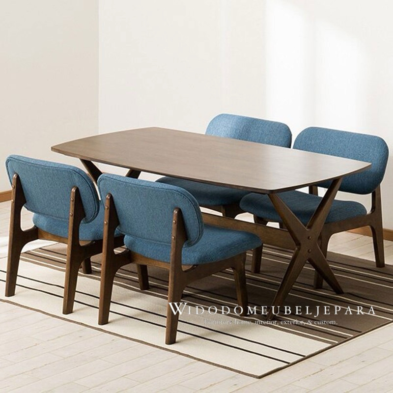 Meja makan set minimalis modern