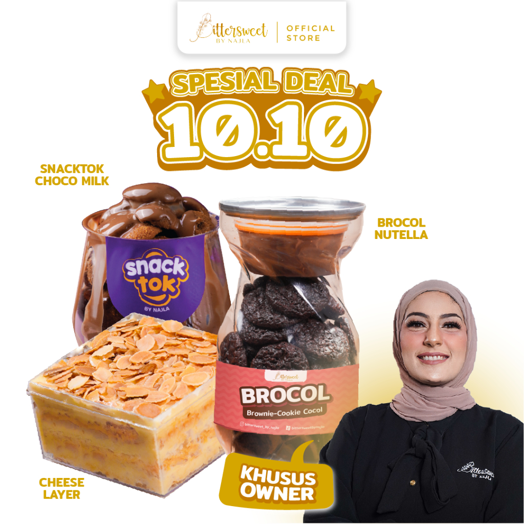 

[ Best Owner ] Cheese Layer + Brocol Nutella + Snacktok Full Cookies Choco Milk