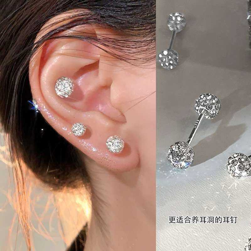 A9 Anting Tusuk Model Korea Crystal Aksesoris Fashion Elegan