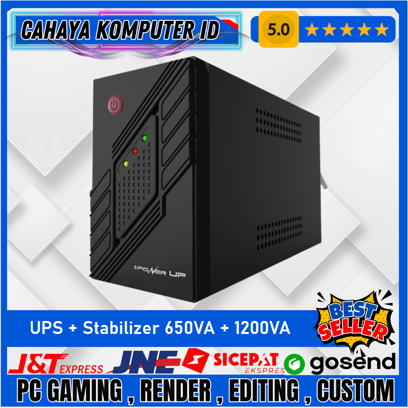 UPS POWER UP 650VA - 1200VA Ups Komputer UPS listrik