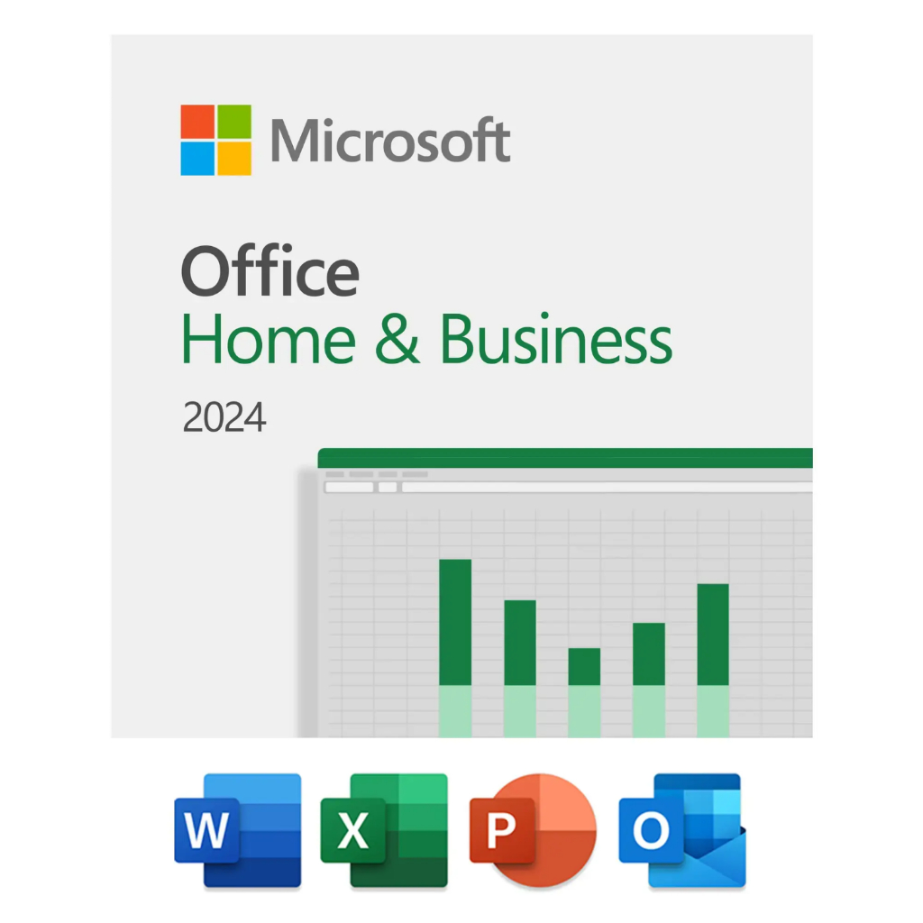 Microsoft Office Home & Business 2024 ESD Lisensi 1 PC (Word, Excel, PowerPoint) Medialess OHS Origi