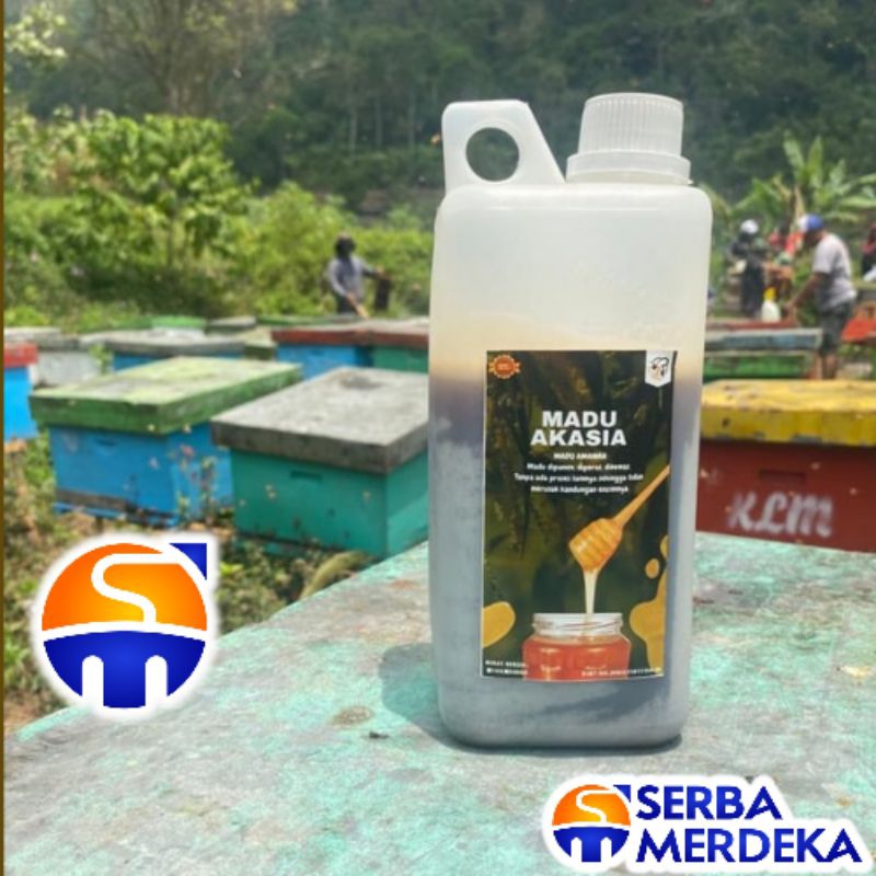 

madu murni akasia 1 kg jurigen mentah pure raw honey