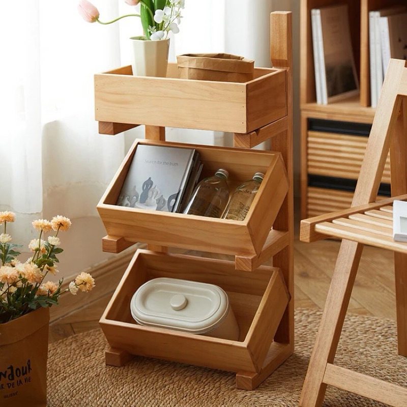 Rak Keranjang Tempat Buah & Sayur Penyimpanan Serbaguna Susun