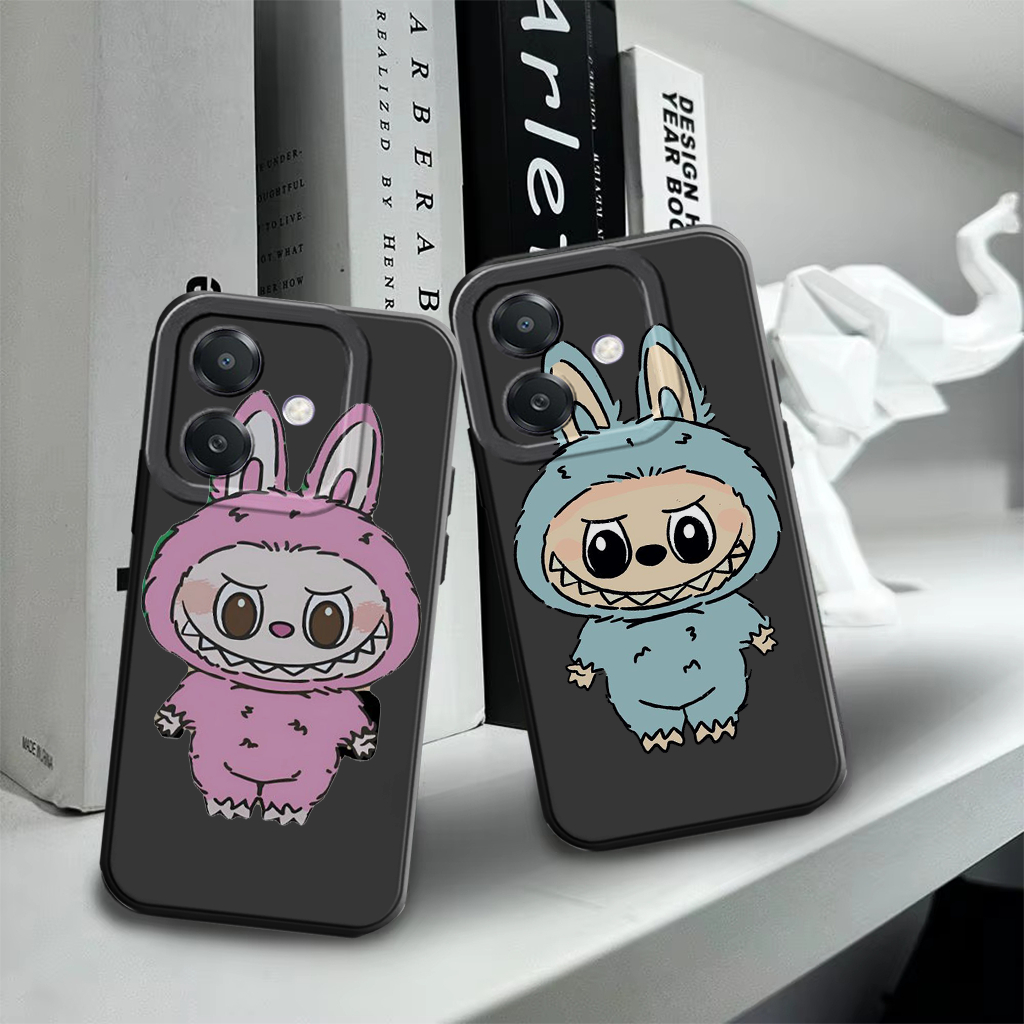 Oppo A3x A3 Pro A3 Nfc A96 A95 A76 A74 A57 2022 Softcase - Motif L4bubu - Custom - Pelindung Hp