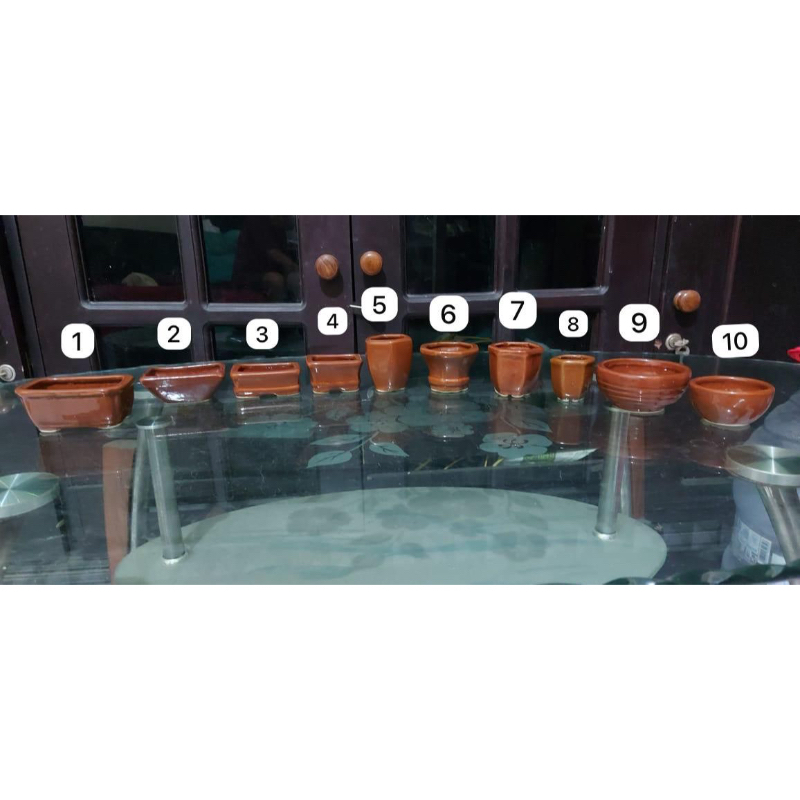 Pot Keramik/ Bonsai Pot Lucu Mini Terlaris