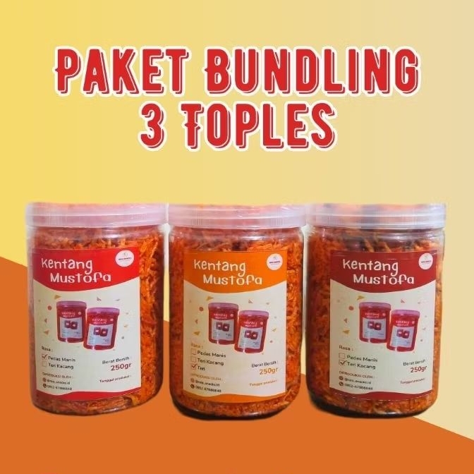 

Paket Bundling 3 Toples Kentang Mustofa