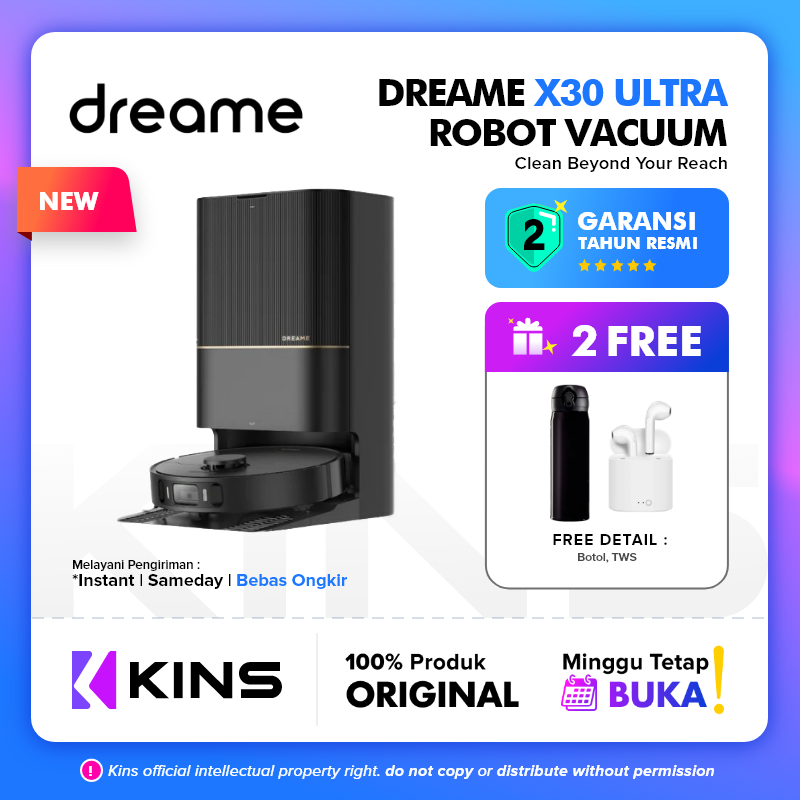 Dreame X30 Ultra Robot Vacuum Mop Extend Hot Wash Hot Air