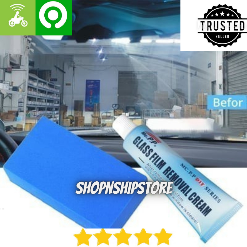 Car Glass Oil Film Remover Car Windshield Glass Film Removal Cream Car