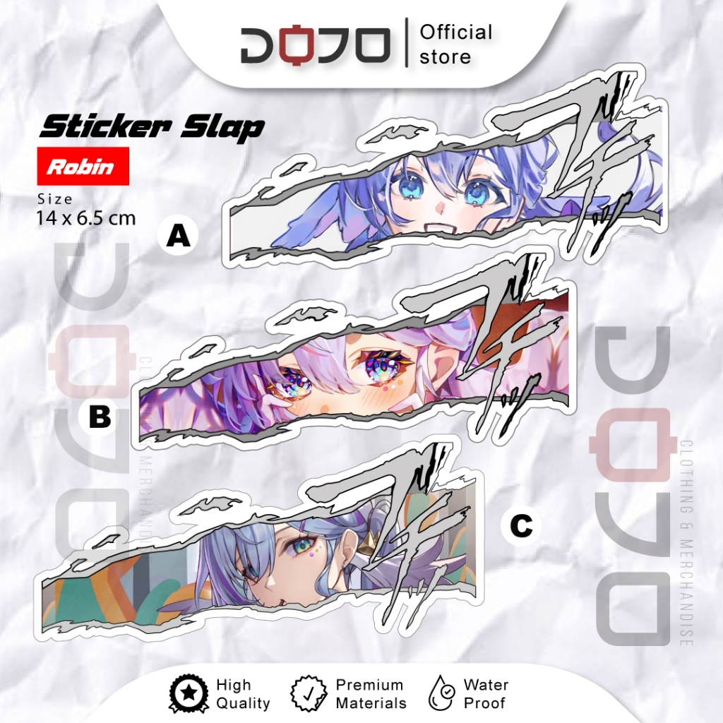 

Sticker VINYL Honkai Star Rail Robin HSR motor mobil notebook binder laptop pc gaming JDM slap eyes murah