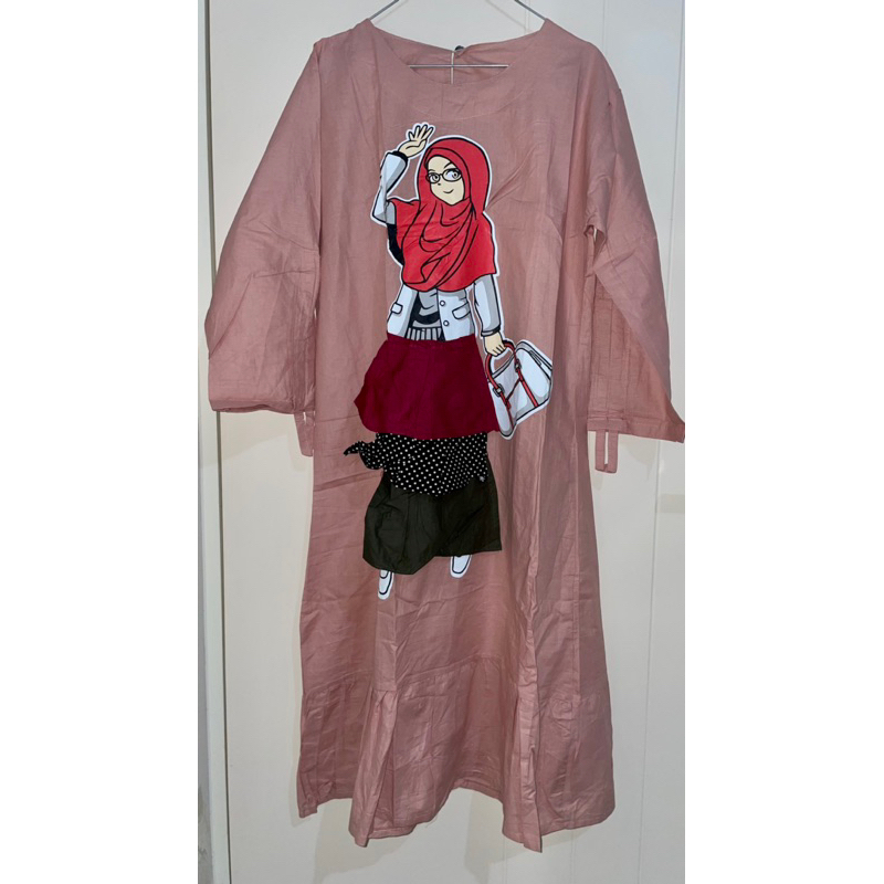 [New] Tunik Pink Salem Gambar