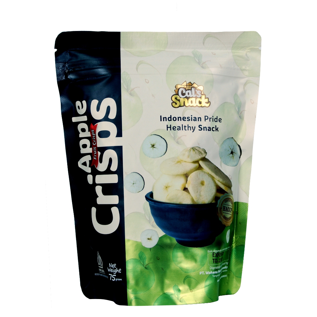 

Cal's Snack Apple Crips 75 Gram / Snack Rambak Buah Apel