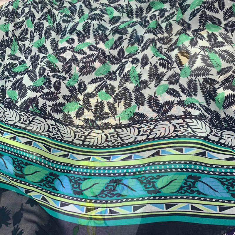 kain sifon motif bunga - kain sifon motif - kain sifon motif pinggir - kain sifon premium