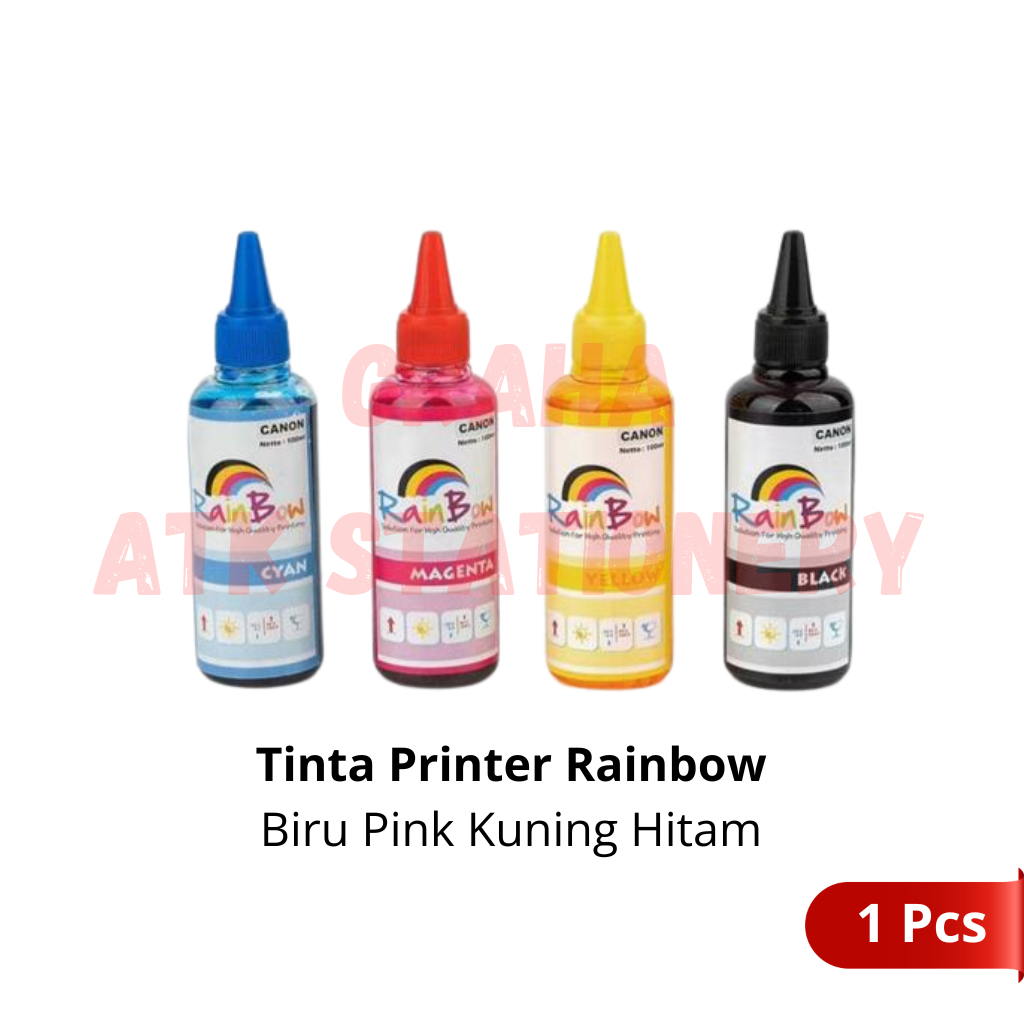 [1 Pcs] Tinta Printer Canon Rainbow Warna / Refill Printer Canon Rainbow Warna