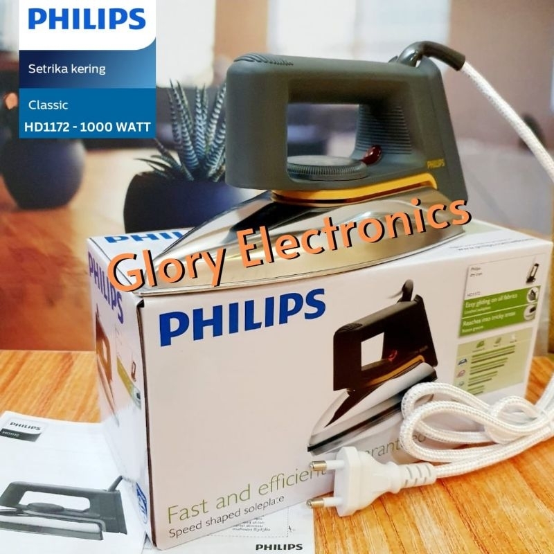 Setrika Philips HD1172 Strika Philips HD 1172 Gosokan Philips HD 1172