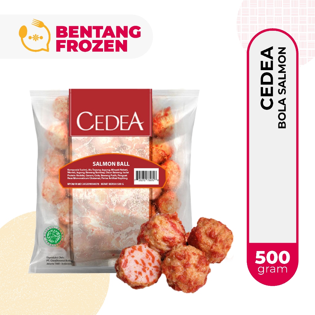 

Cedea Bakso Salmon 500gr / Cedea Bola Salmon / Cedea Baso Salmon