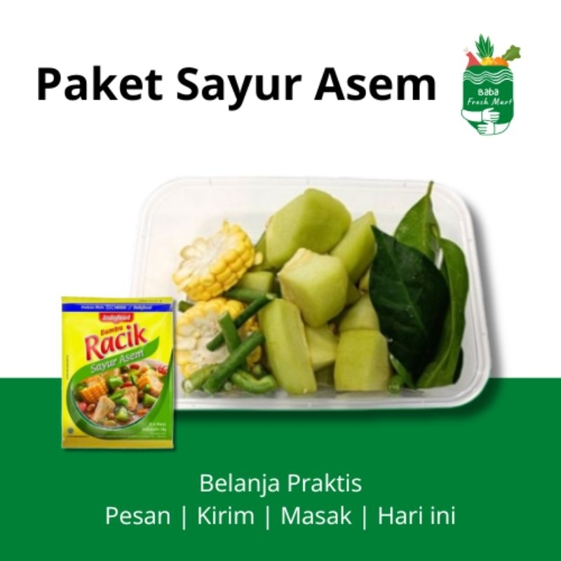 

Paket Sayur Asem + Bumbu Racik Sayur Asem Baba Freshmart