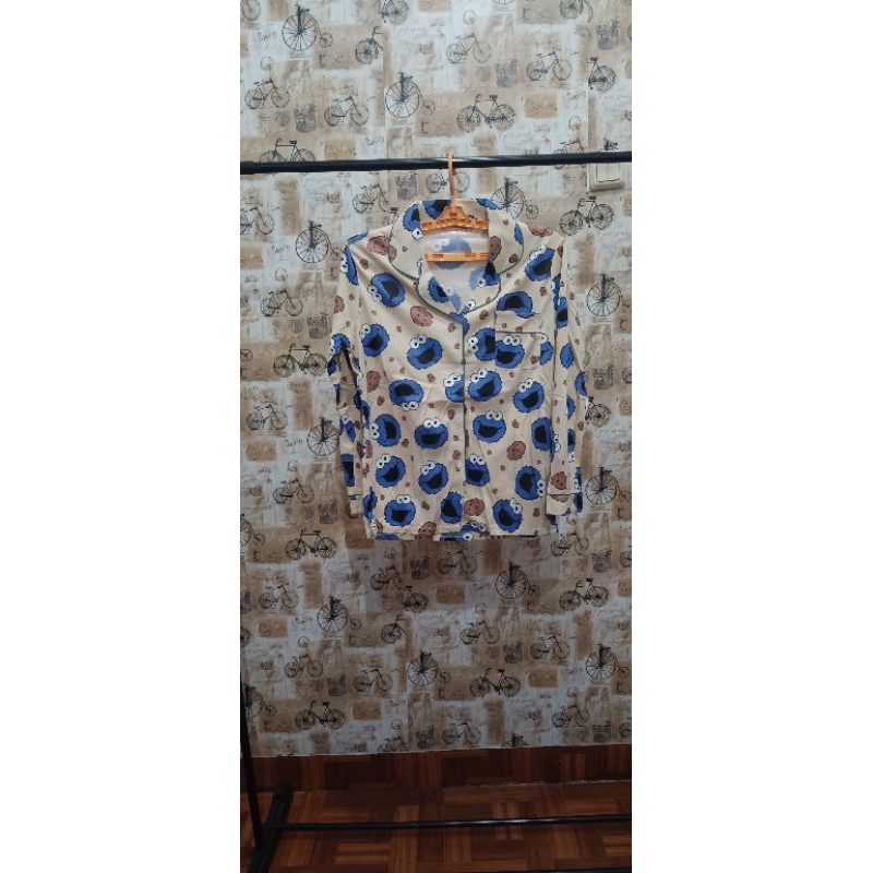 Baju tidur wanita / piyama wanita elmo cookies monster