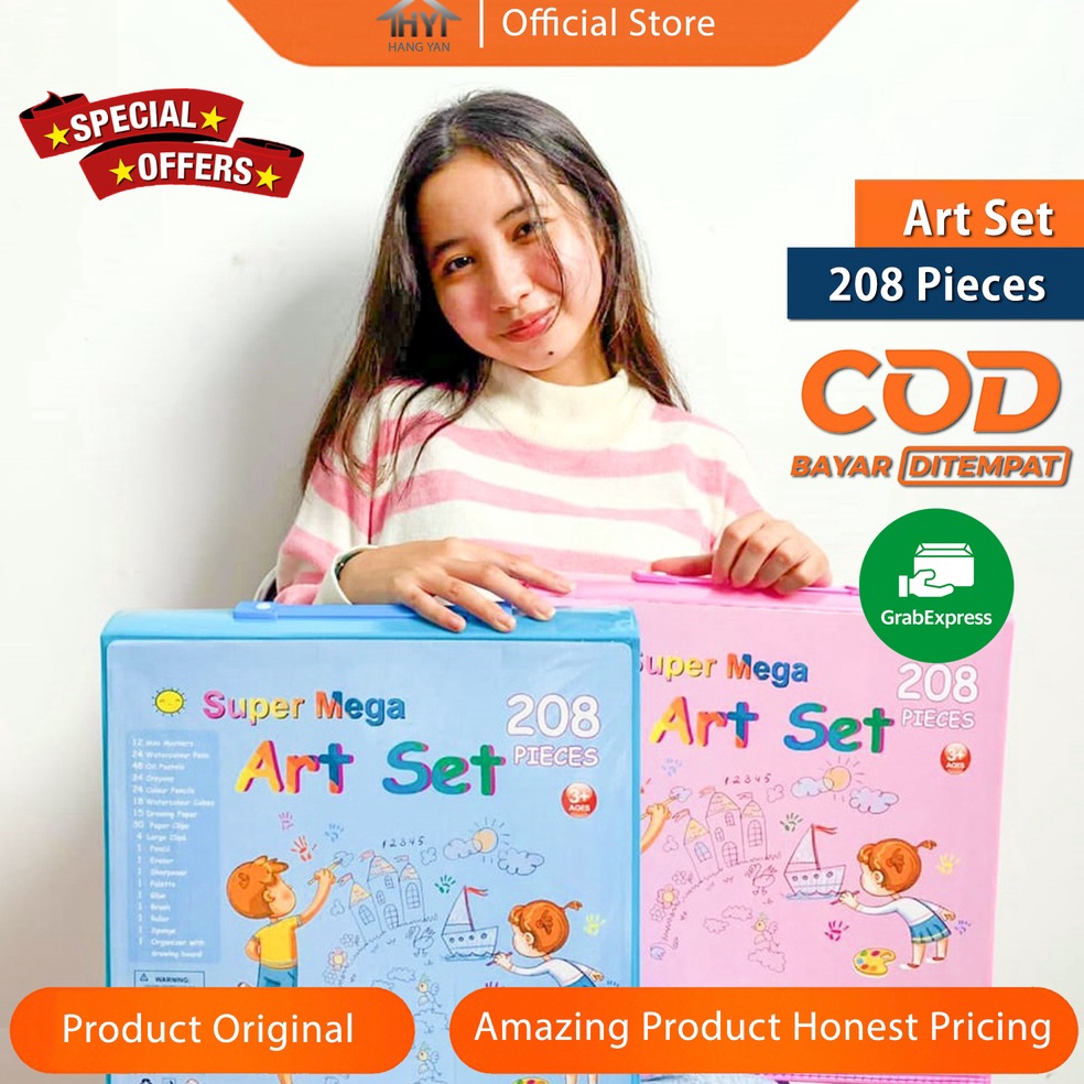 

Ready Terjamin Pensil Warna Krayon Cat Air 28Pcs Set Alat Menggambar Melukis Mewarnai