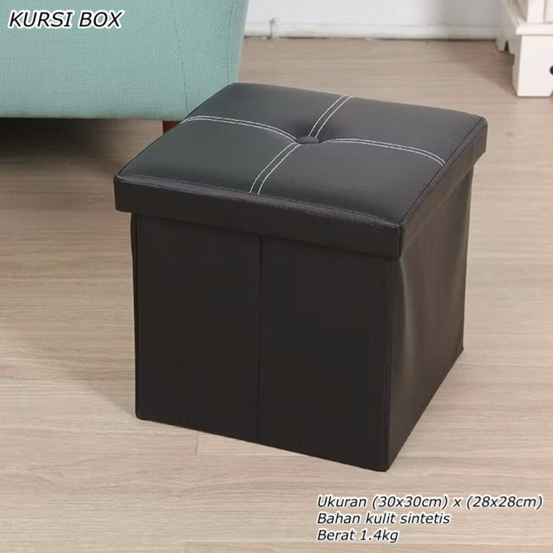 KURSI BOX || SOFA LIPAT KOTAK PENYIMPANAN SERBAGUNA || STORAGE BOX ORGANIZER KURSI LIPAT || SOFA KOT