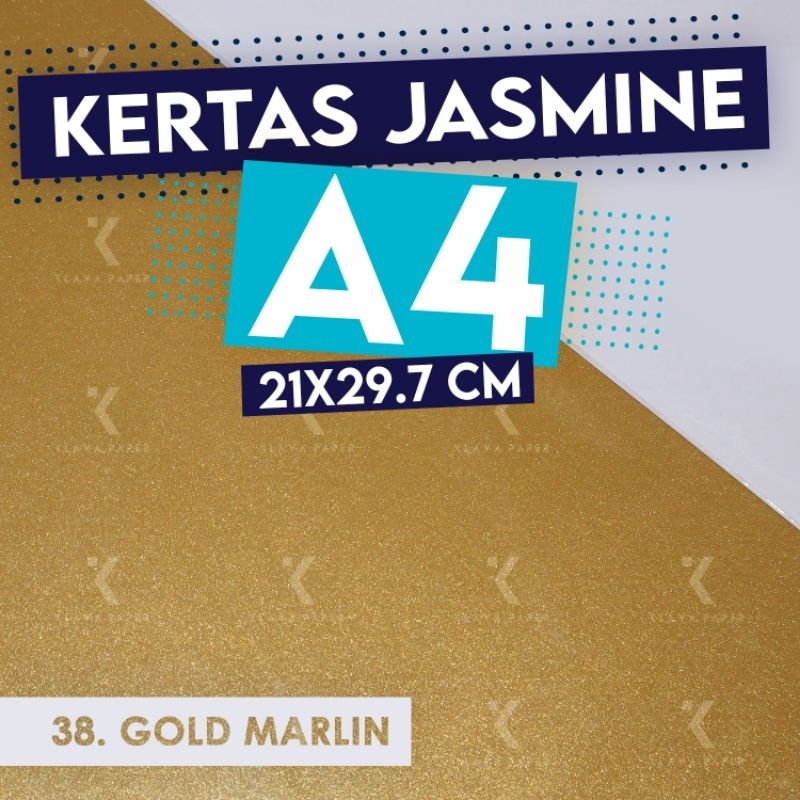 

Kertas Jasmine A4 GOLD MARLINE 220 gsm Paper Flower Undangan KLAVA