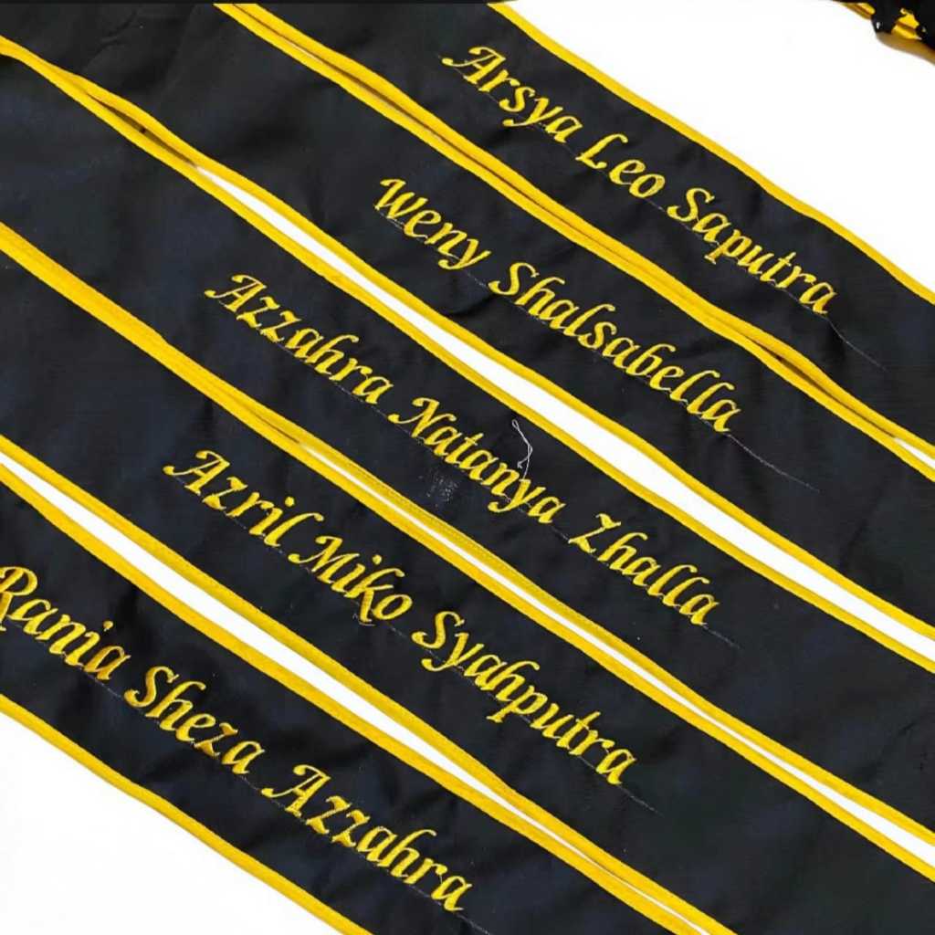Selempang Wisuda Tk SD SMP Dan Dewasa/slempang castom nama suka suka/selendang wisuda tahfidz