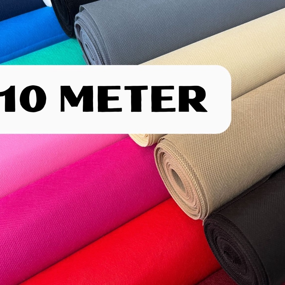 

Ready Merakyat PAPERUSHID Kain Spundbond Roll 1M 75 gsm 1 meter bungkus wrapping buket bunga