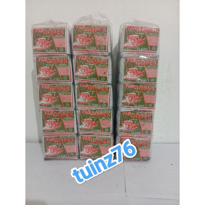 

teh gopek perboss/slop isi 10pcs @40gram