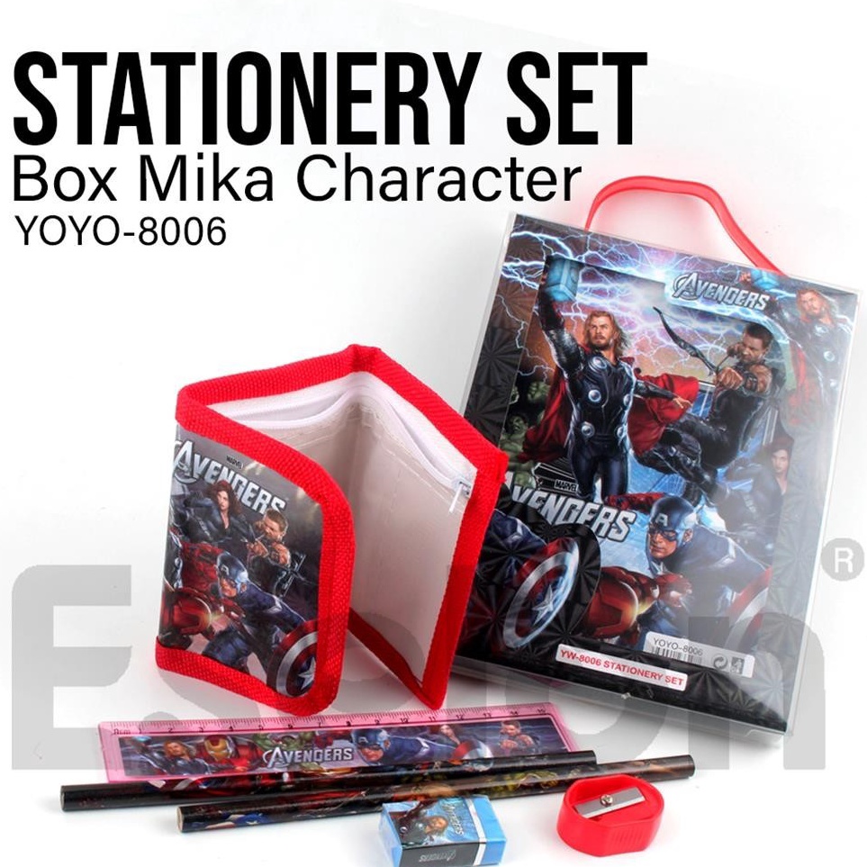 

Top Update Stationery Set 6in1DOMPET 86 Box Mika Paket Alat Tulis Set