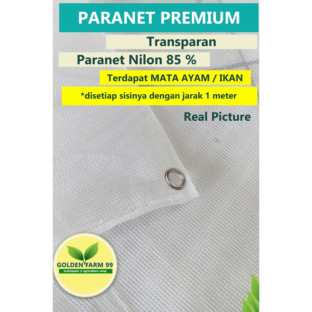 Paranet Nylon Persen  warna PUTIH Sudah Ada Mata Ayamnya