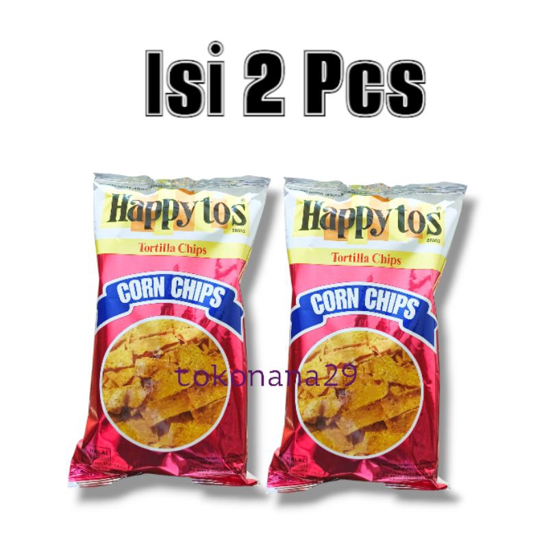 

(Paket isi 2 pcs) Happy Tos Tortila Chips 140g - Happytos Original