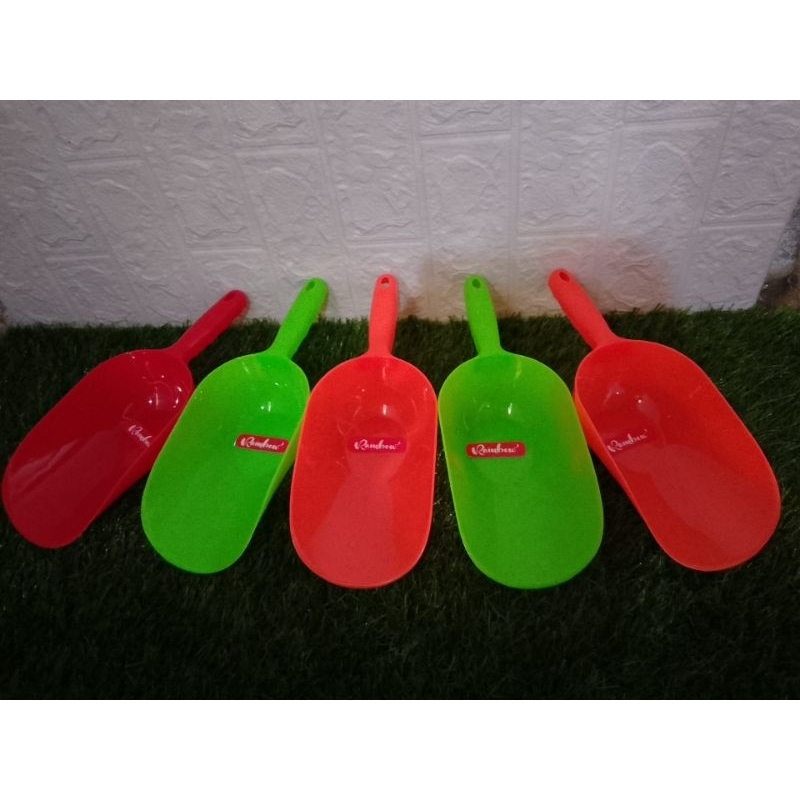 SEKOP ES BATU SEKOP PLASTIK SEKOP MAKANAN SEKOP RAINBOW
