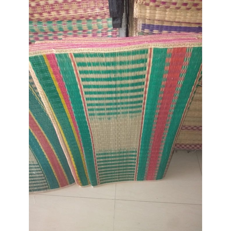 Tikar Samak Mendong Ukuran 85x200 Tikar Tradisional Anyaman Tasikmalaya