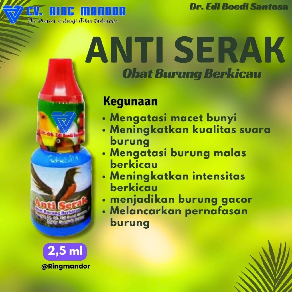 ANTI SERAK OBAT BURUNG KICAU OBAT BURNG MACET OBAT BURUNG GACOR