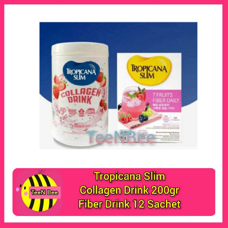 LIVE XTRA - Tropicana Slim Fiber Daily Drink Box  Tropicana Slim Collagen Drink 200gr
