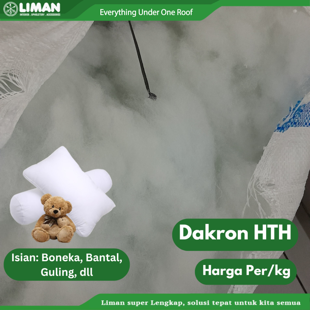 Dakron Isi Bantal Guling Kapas Silikon HTH/ 1 Kg
