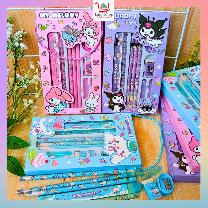 

Set Alat Tulis Anak 8 in 1 Motif Sanrio Stationary Set Perlengkapan Sekolah