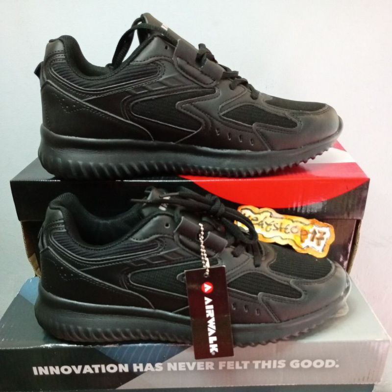 Sepatu Olahraga Pria Airwalk Bafra - Full Black Original