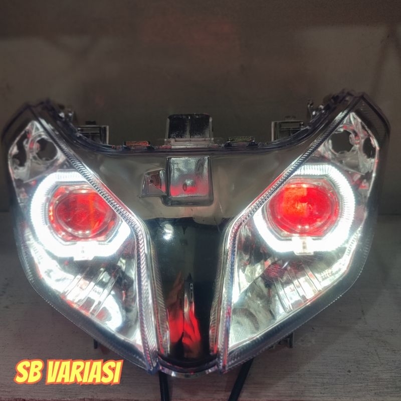 Reflektor Vario old 110 dan Vario Tecno 110 karbu set biled 2.5inc