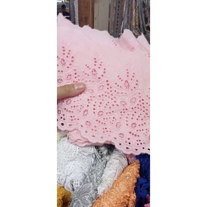 RENDA KATUN JEPANG/RENDA BORDIR KATUN (90CM)