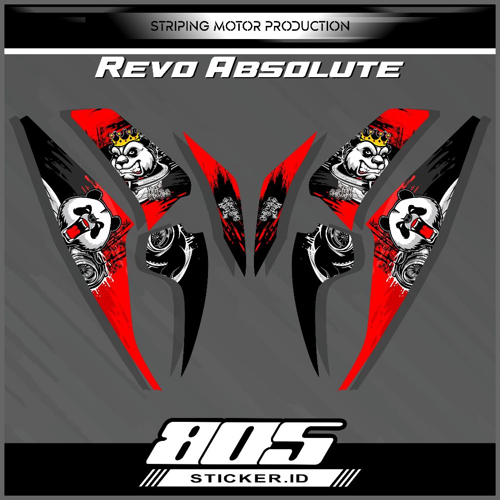 STIKER STRIPING VARIASI REVO ABSOLUTE STRIPING MOTOR REVO 2010-2013 DESIGN KEREN