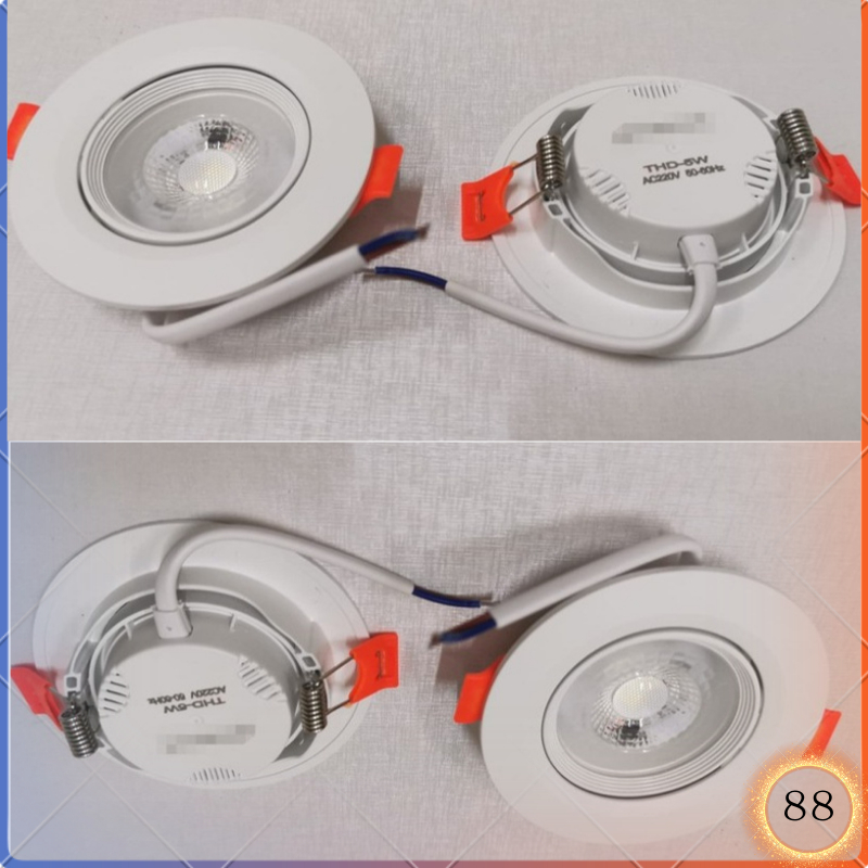 Lampu Led downlight COB spot light sorot 3watt - 5watt - natural 4000k, 3watt