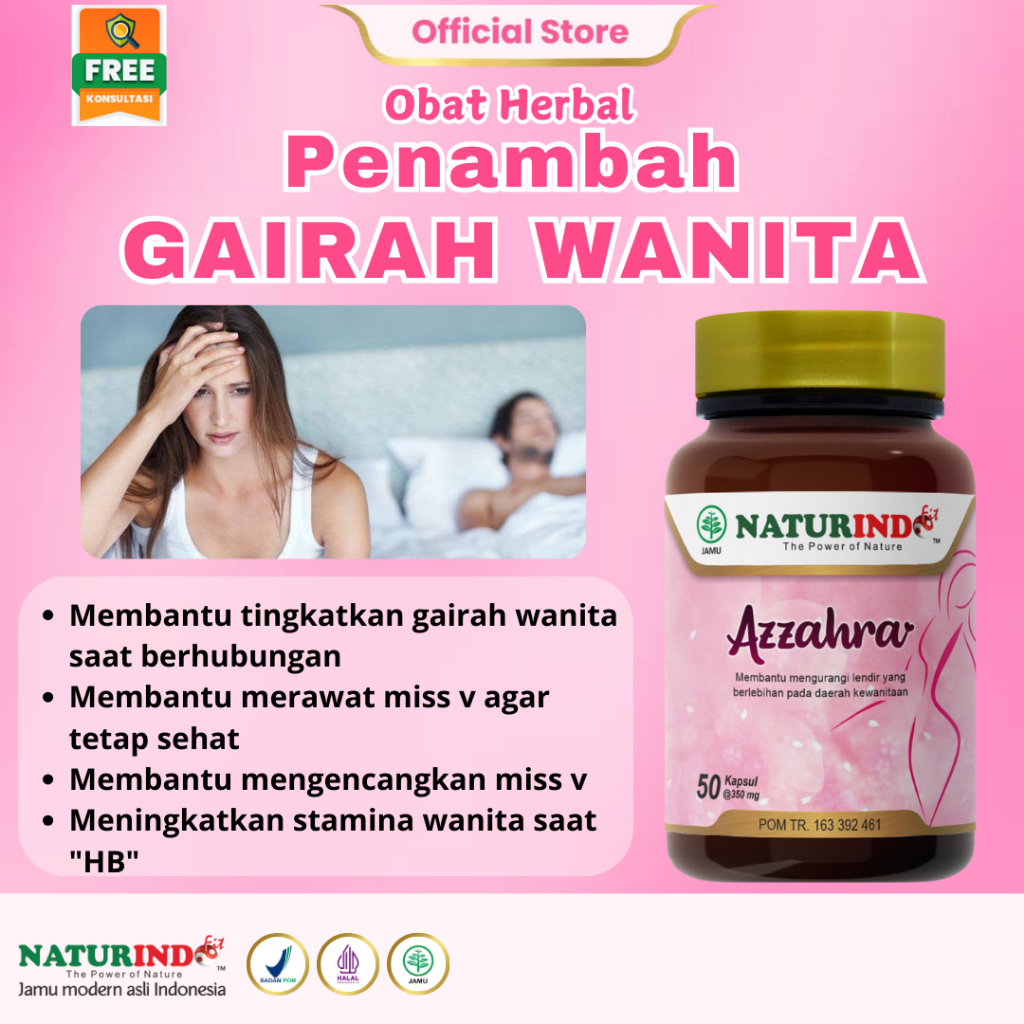 Obat Herbal Perangsang Wanita Ampuh Tahan Lama Sex Libido Gairah Seksual Wanita AZZAHRA NATURINDO