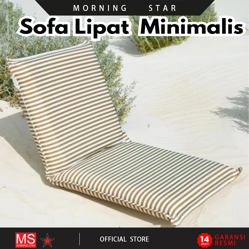 Sofa Lipat Pantai / Sofa Lipat Outdoor / Kursi Lesehan Sandaran / Kursi Lipat Santai / Sofa Bad