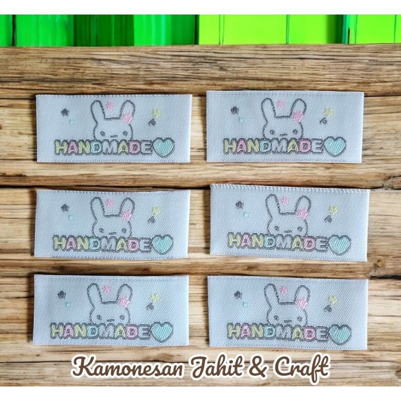 

Label Jahit Woven Handmade color (10pcs)