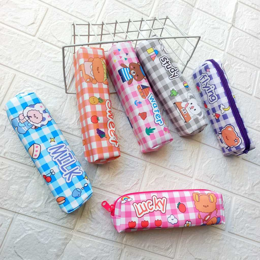 

Tempat Pensil Unik Motif Kartun Kotak Pensil Lucu Karakter Mini