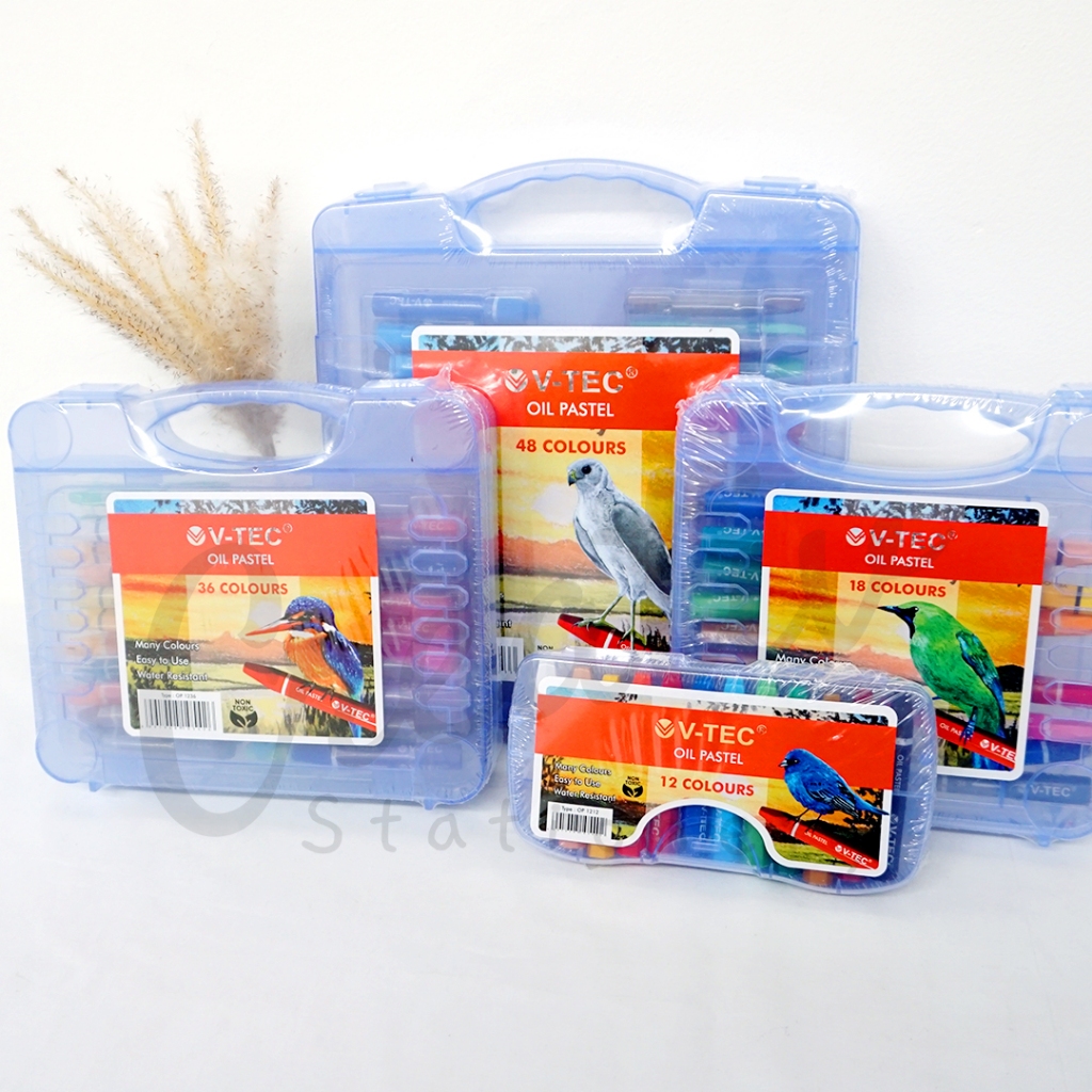 

V-tec Oil Pastel Crayon Anak 12 18 24 36 48 Warna