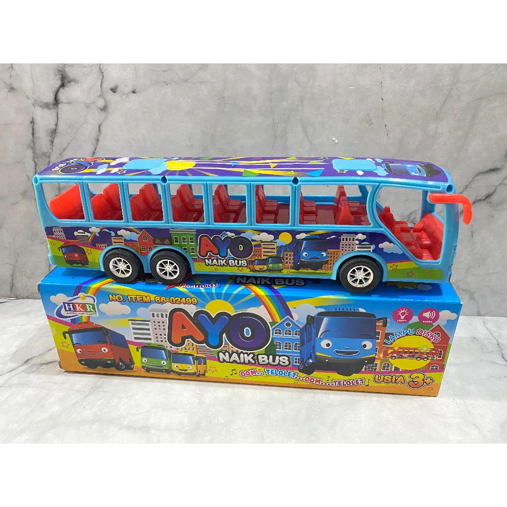 Mainan BO AYO BUS HKR 66-02499/ Mainan bus tayo batrai/ bus tayo nyala