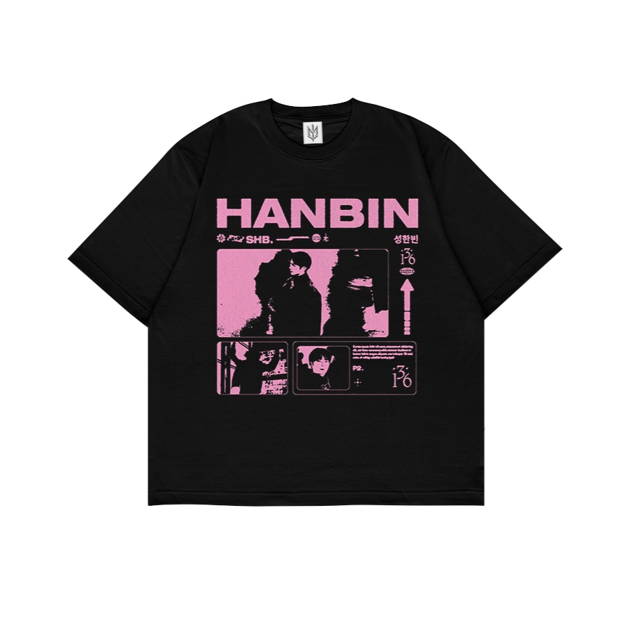 KAOS BAJU SUNG HANBIN KPOP KOREAN KOREA BOYBAND | T-SHIRT OVERSIZE HITAM STYLE Y2K VINTAGE BOOTLEG G