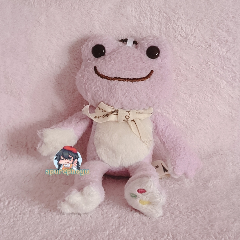 Gantungan Boneka Pickles The Frog Light Purple Lavender Chou Chou Pickles Ball Chain Plush