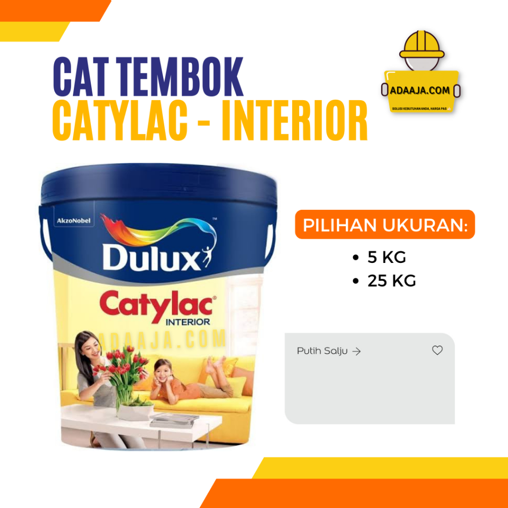 Cat Tembok Interior Catylac Putih Salju (44856) 5 KG / 25 KG - Dulux